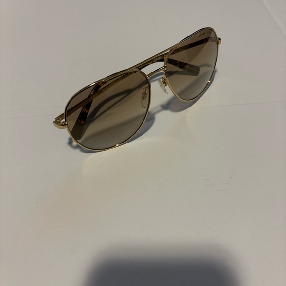 Michael Kors Rodinara Gold Aviator Sunglasses with Brown Tint main image 16